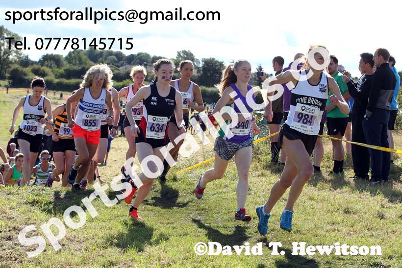 Senior womens 2019 Start Fitness Harrier League, Wrekenton, Gateshead. Photo: David T. Hewitson/Sports for All Pics